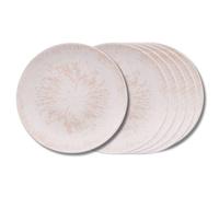 Table Passion – Assiette plate Onyx 27 cm crème – Lot de 6