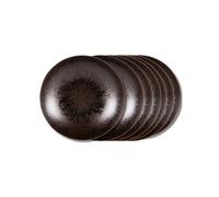 Assiette plate Onyx 27 cm (lot de 6) - Table Passion - Marron - Grès Marron G