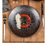 Assiette plate onyx 27 cm x6