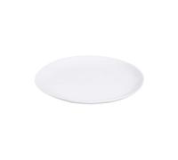 Assiette plate ovale en porcelaine blanche Porcelino White