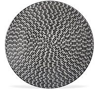 Assiette plate Patio 27 cm (lot de 6) - - Noir - Grès