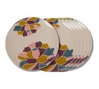 Assiette plate Paula 25 cm (lot de 6) - Amadeus - Crème / Ivoire - Grès Multicolore G