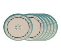 Assiette plate Peluso (lot de 6) - Amadeus - Blanc - Grès Bleu G