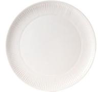 Assiette plate pétale blanc 27,5 cm (lot de 6) - Amadeus - Blanc - Faïence Blanc G