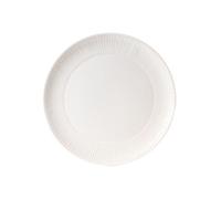 Assiette plate pétale blanc 27,5 cm (lot de 6) - - Blanc - Faïence