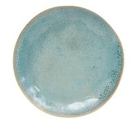 Assiette plate Pia D28cm bleu - Atmosphera Créateur d'intérieur