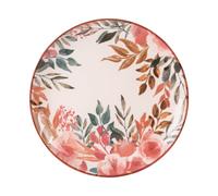 Assiette plate Pink Flor 27 cm (lot de 6) - - Décoré - Faïence