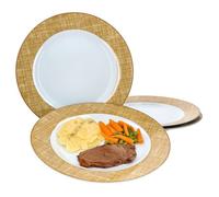 Assiette plate - Ritzenhoff & Breker - Brazil - Jaune - Porcelaine - 27 cm - Set de 4 pièces