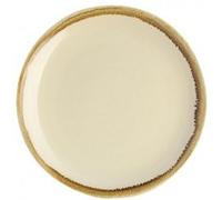 Assiette Plate Ronde Couleur Sable 230 mm - x 6 - - Porcelaine NC G