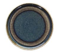 Assiette Plate Tognana Bloom Edge Bleu Marron Porcelaine 17cm Pain Restaurant