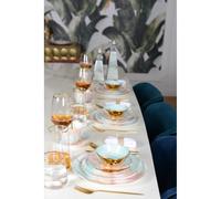 Assiette plate - treasure mine - lot de 6