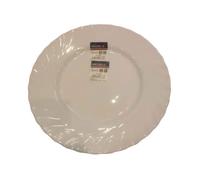 Assiette plate - Trianon - 24 cm - Blanc - Durable et résistante aux ébréchures