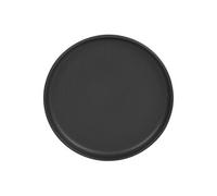 Table Passion - Assiette plate Uno 28 cm - Grès - Noir - Lot de 6