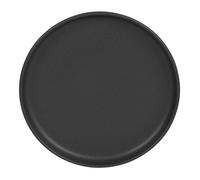 Assiette plate Uno noir 28 cm (lot de 6) - Table Passion - Noir - Grès Noir G