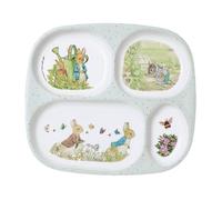Assiette plateau à compartiments pierre lapin gris TU