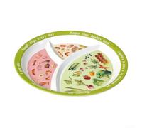 Assiette Portionnée Mélamine Légère 21.4cm Verte(25cm)