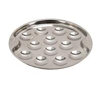 Assiette pour Escargots ""12 Pièces"" 19cm Argent