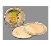 assiette présentation carton napperon 30cm or - bestgreen 357900 Jaune G