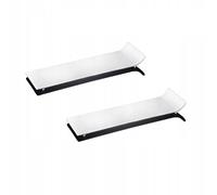 Assiette rectangulaire 30,5x9,5 cm-lot de 2 pièces WL-992621/A