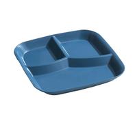 Assiette rectangulaire à 3 compartiments, plat divisé en polypropylène de qualité alimentaire sans BPA, incassable et réutilisable, passe au lave-vaisselle, pour adultes et enfants, fournitures de