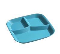Assiette rectangulaire à 3 compartiments, plat divisé en polypropylène de qualité alimentaire sans BPA, incassable et réutilisable, passe au lave-vaisselle, pour adultes et enfants, fournitures de