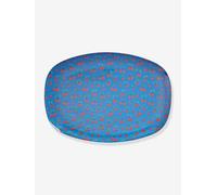 Assiette rectangulaire en mélamine CHERRY LOVE rice bleu électrique TU