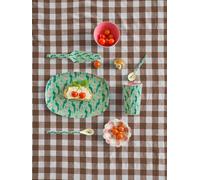 Assiette rectangulaire en mélamine PEACOCK POWER rice menthe TU
