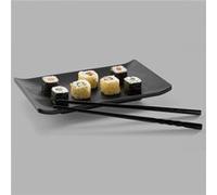 Assiette Rectangulaire en Mélamine Série Zen 23,4 x 14,7 cm - Pujadas - - Mélaminé G