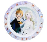 Assiette réutilisable en plastique adaptée au micro-ondes de la Reine des Neiges