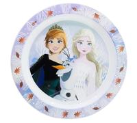 Assiette réutilisable en plastique adaptée au micro-ondes de la Reine des Neiges