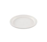 Assiette ronde blanche en canne à sucre Ø 26 cm 800 unités Betik