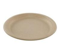 Assiette ronde crème en canne à sucre Ø 26 cm 800 unités Betik 12