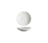 Assiette Saladier en céramique blanche de 20 cm, grande vaisselle cuisine, idéal for servir des assiettes, restaurants et cafés Vaisselle(8 in)