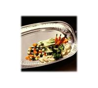 - Assiette - Taille 35 x 24.5 cm - ovale - jetable (pack de 10)