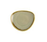 Assiette Triangulaire Couleur Mousse Kiln 165 mm - x 6 - - - Porcelaine
