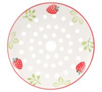 Assiette Vapeur en Céramique Ronde Blanche avec Trous, pour Aliments | Surface Lisse, Conduction Thermique, Nettoyage Facile et Usage Sûr, Motif Décoratif Unique pour Repas Familiaux
