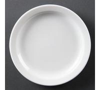 Assiettes à Bord Étroit Blanches 200(Ø)mm x 12 Olympia NC G