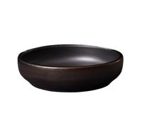 Assiettes à dessert Vaisselle en céramique vintage, assiette creuse ronde noire mate, assiette à soupe pour restaurant, assiette à dessert, saladier, assiettes à dîner, assiettes en céramique
