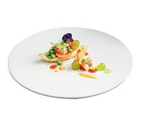 Assiettes À Desserts Assiette à steak blanche occidentale, vaisselle en céramique, assiette dessert, plate, for restaurant domicile Vaisselle De Dîner(12inch)