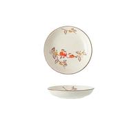 Assiettes À Desserts Assiette creuse rétro en céramique, assiette à salade, dessert, plat pâtes, assiettes poisson, de service, vaisselle restaurant Vaisselle De Dîner(A 7inch)