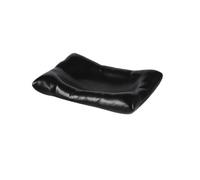 Assiettes À Desserts Assiette plate en céramique en forme de coussin, assiette carrée gastronomique, assiette à dessert blanche et noire, salade, conception artistique, vaisselle de cuisine Vaisselle