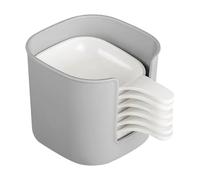 Assiettes à dîner, assiettes à apéritif, rectangulaires, multifonctionnelles, avec poignée, petites assiettes réutilisables, idéales pour les sushis, les frites, les noix, les fruits, la salade,