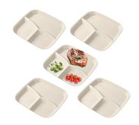 Assiettes à Divisions 3 Plateaux À Compartiments Pour Repas