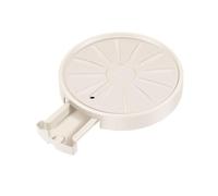Assiettes à fleurs élégantes pour les décorations Plateau à roulettes rond for plantes, support à roulettes à 360° avec réservoir d'eau , Parfait pour la garden-party, la douche nuptiale(White)