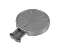 Assiettes à fleurs élégantes pour les décorations Plateau à roulettes rond for plantes, support à roulettes à 360° avec réservoir d'eau , Parfait pour la garden-party, la douche nuptiale(Gray)