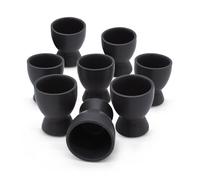 Assiettes à gâteau, assiettes creuses, bols à céréales, bols à sauce, au choix, noir mat, set de vaisselle multipacks (coquetier/6,5 x 5 cm)