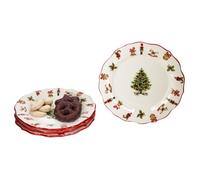 Assiettes à gâteaux - Maestro Natale - Set de 4 - Céramique - Décor Noël - Compatible lave-vaisselle