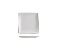 Assiettes à manger creative en céramique blanche pure nourriture occidentale assiette plate steak dessert collation carré gâteau maison hôtel service vaisselle assiette à dîner(8 po)