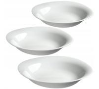 Assiettes à soupe KADAX, blanches, 3 pièces