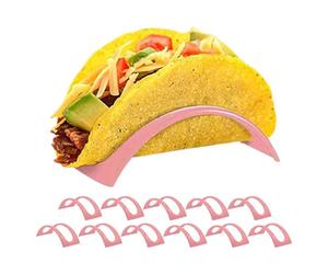 Assiettes À Tacos - Ensemble De Supports Colorés De 4,33 Pouces | Support De Coque À Tacs Street Support À Tacos Pour Doux Ou Dur Lave-vaisselle Passe Au Micro-ondes Cuisine À Domicile Dîner Fête Pla